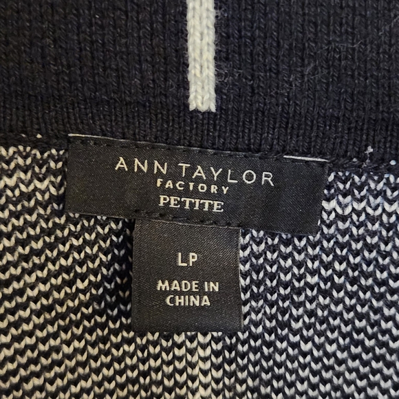 Ann Taylor Black and White Checkered Blazer - Picture 3 of 4